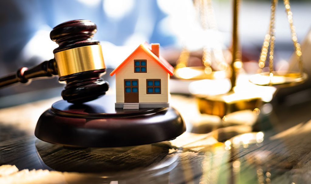 Real Estate Property Auction And Arbitration. Houses Litigation